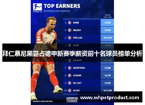 拜仁慕尼黑霸占德甲新赛季薪资前十名球员榜单分析